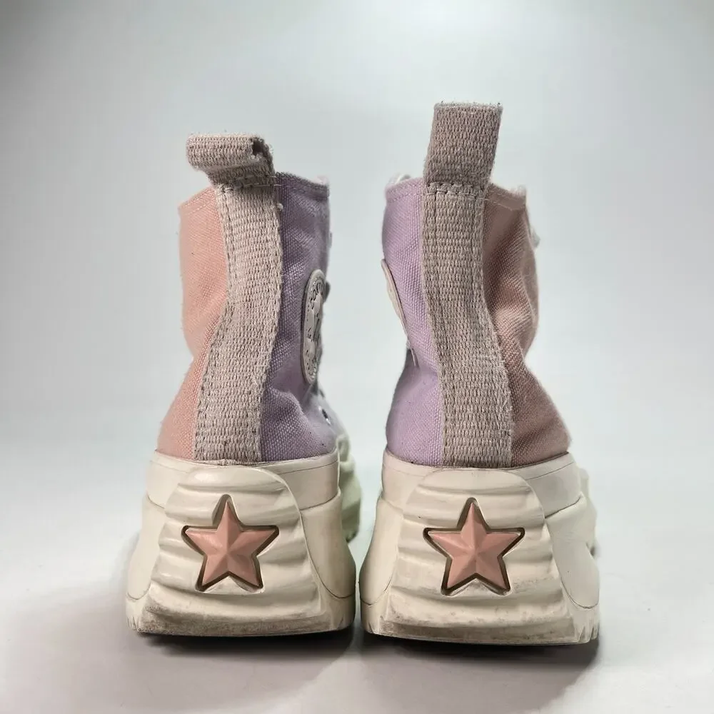 Converse Run Star Hike Platform Pink Purple Sneakers A01582C Youth Size 3